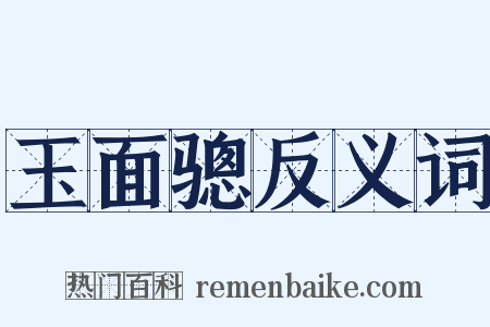 玉面骢反义词是什么意思的图片